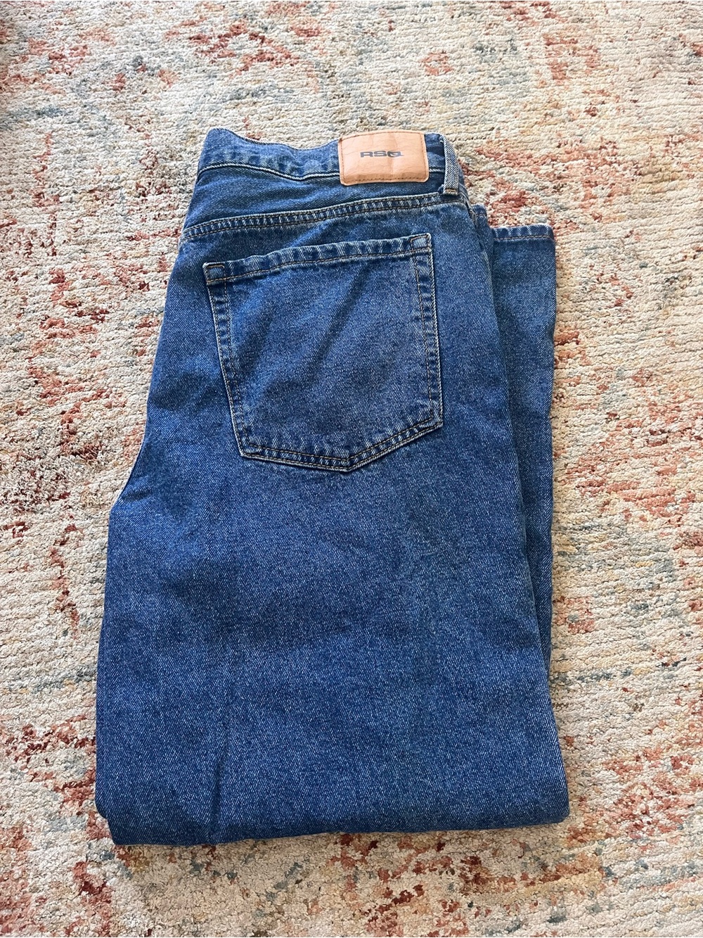 RSQ Men's Dark Blue Relaxed Jeans